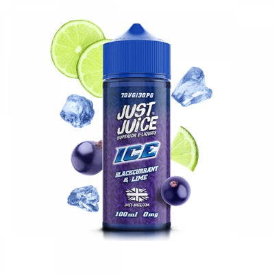 Just Juice -  Blackcurrant Lime Ice 100ml - 00mg - Shortfill