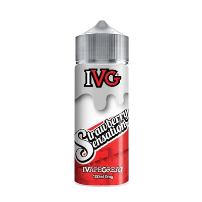 IVG - Strawberry Sensation 100ml - 00mg - Shortfill