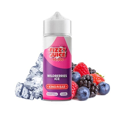 Fizzy Juice King Bar - Wildberries Ice 100ml - 00mg - Shortfill