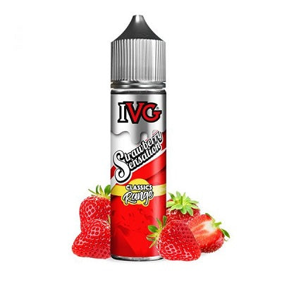 IVG Classics Range - Strawberry Sensation 50ml - 00mg - Shortfill