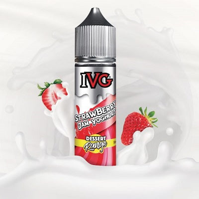 IVG Dessert Range  - Strawberry Jam Yoghurt 50ml - 00mg - Shortfill 70/30