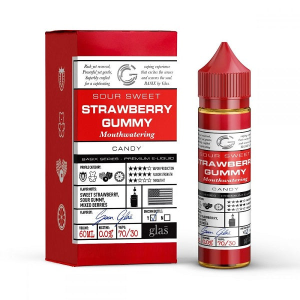 Glas Vapor - Strawberry Gummy 50ml - 00mg - Shortfill