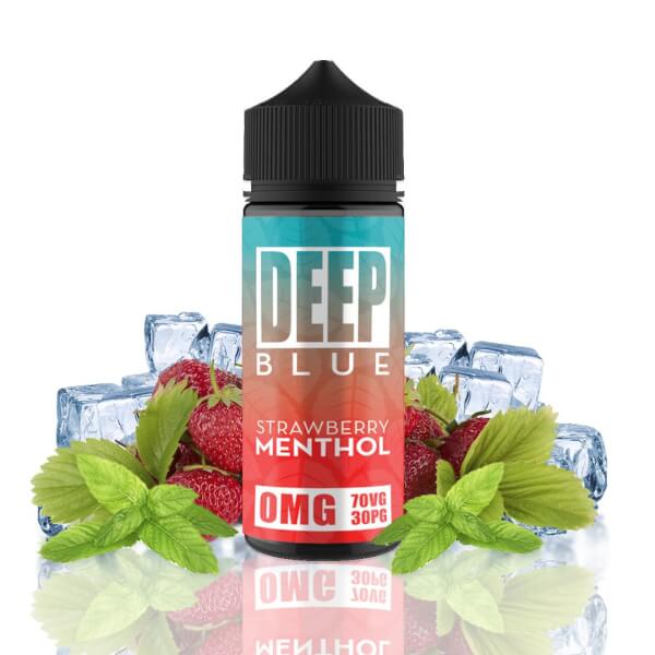 Deep Blue - Strawberry Menthol 100ml - 00mg - Shortfill