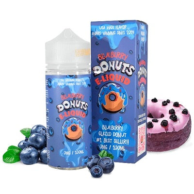 Donuts - Blueberry Donut - 00mg - 100ml - Shortfill