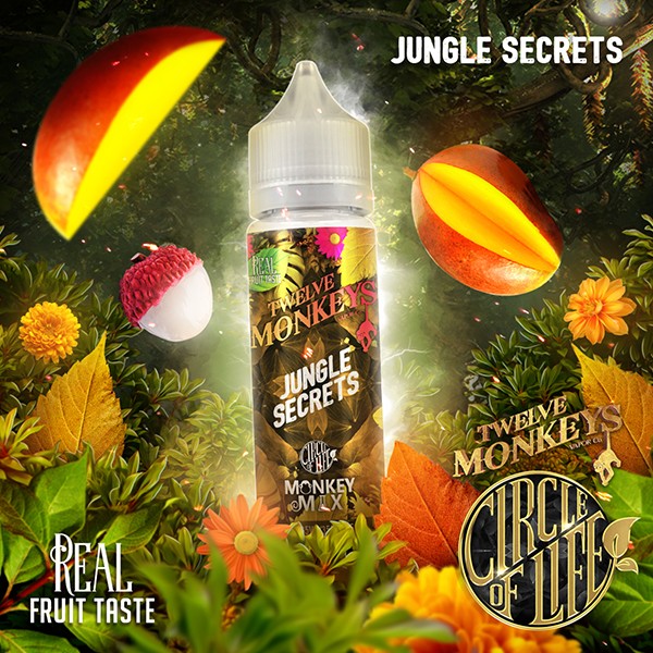 Twelve Monkeys - Jungle Secrets 50 ml - 00mg - Shortfill