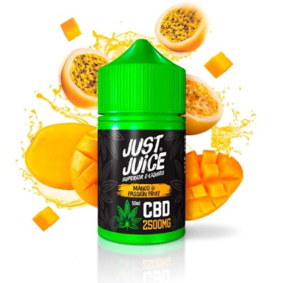 Just Juice - CBD -  E Liquid - Mango Passion - 2500mg - 50ml