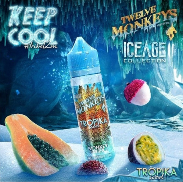 Twelve Monkeys -Tropika Iced 50ml - 00mg - Shortfill